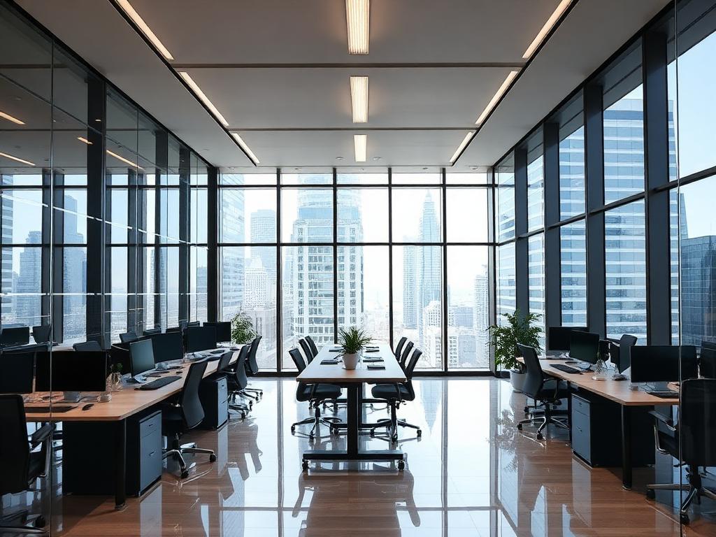Office floor in a business tower, Rruga e Kavajës